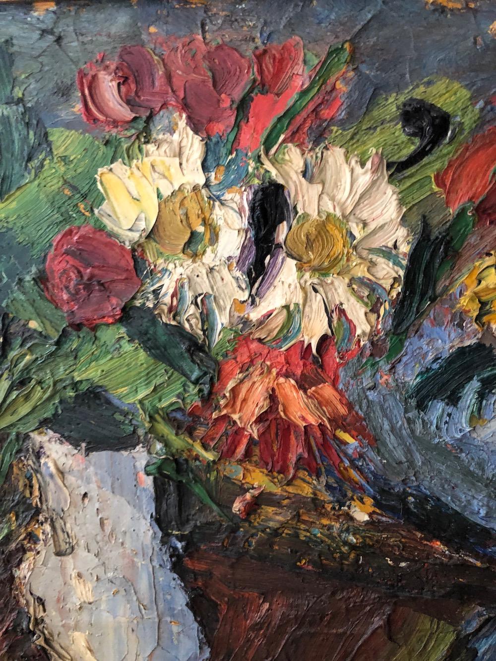 20th Century Pierre Ambrogiani ‘1907-1985’ “Bouquets of Flowers”, 1957 For Sale