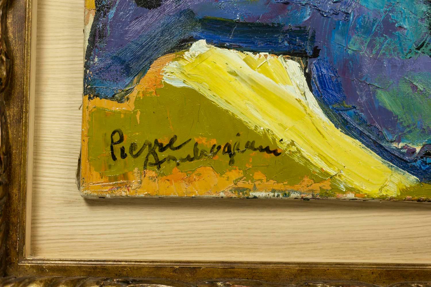 20ième siècle Pierre Ambrogiani, huile sur toile, années 1970 en vente