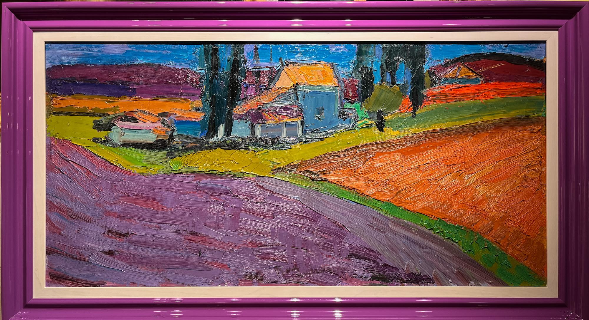 Landscape Provençal
Pierre Ambrogiani (France, 1905-1985)
Oil on canvas
Circa 1950's 
39 ¼ x 19 3/8

Self-taught artist from a very young age, influenced by Seyssaud and Chabaud, Pierre Ambrogiani defined himself as a “gourmet of colour.” He was