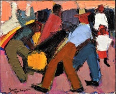 "I boscaioli" Pierre Ambrogiani (Francia, 1905-1985) circa anni '50