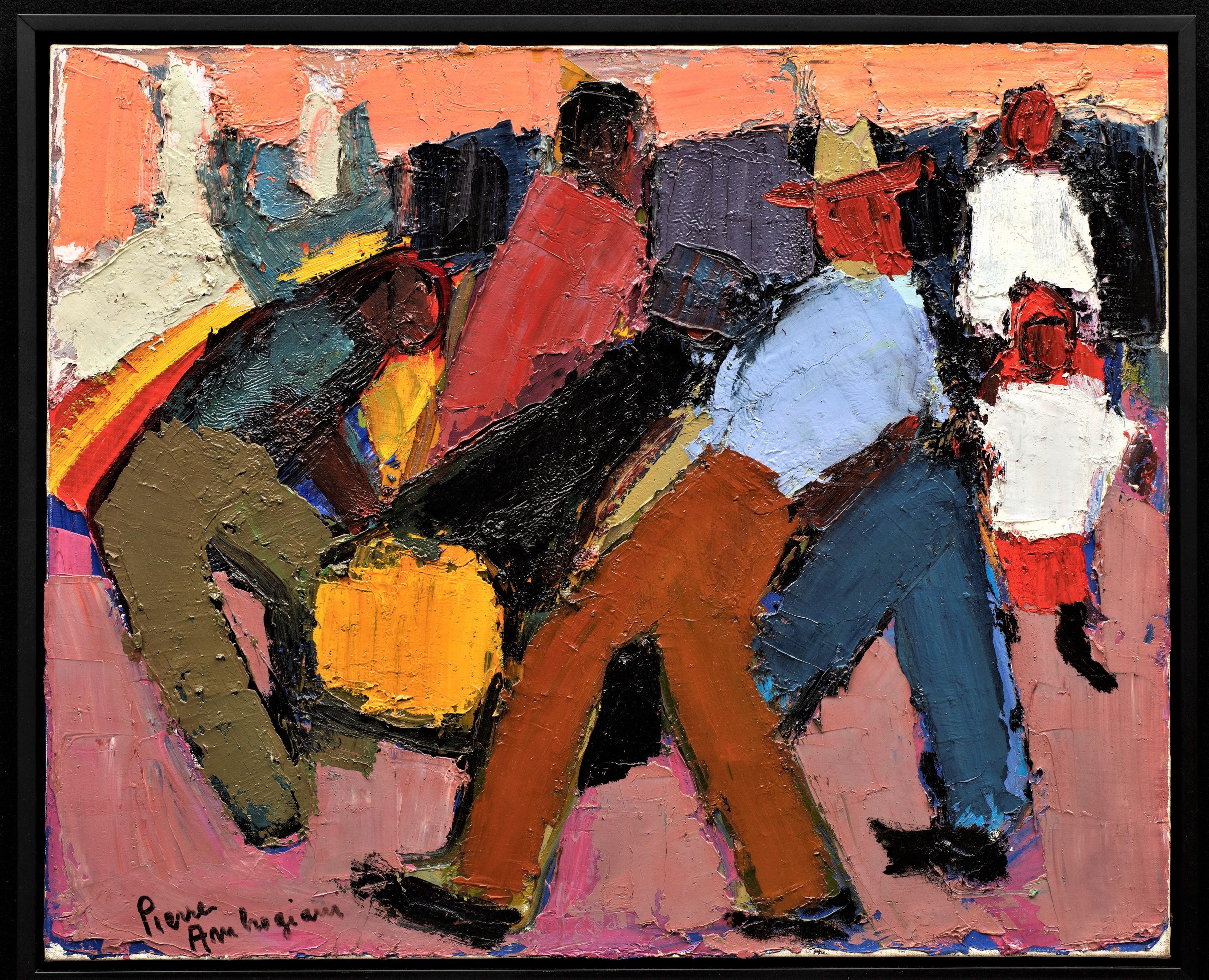 "The Lumberjacks" Pierre Ambrogiani (France, 1905-1985) circa 1950s