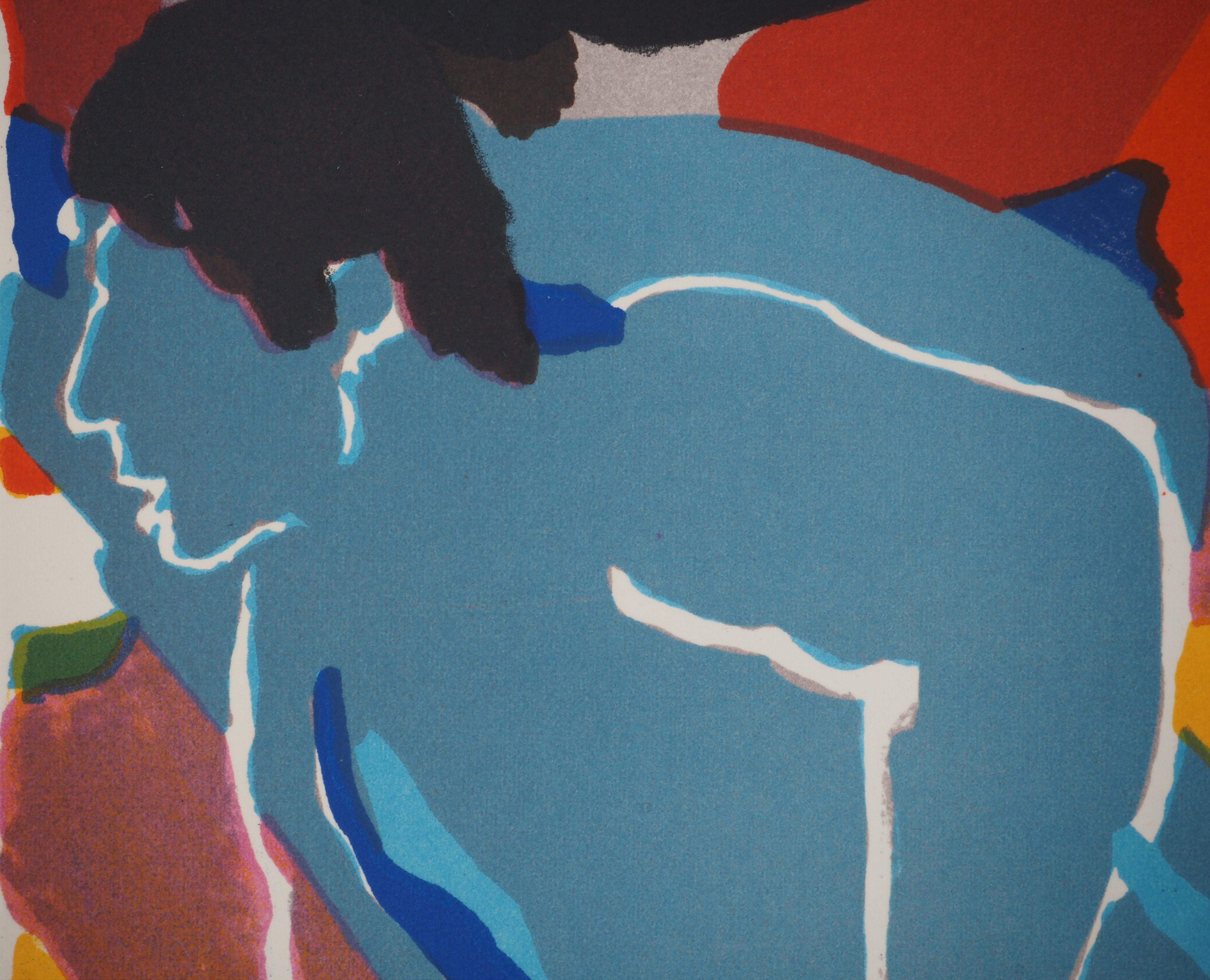 Pierre AMBROGIANI (1907-1985)
Lovers in Blue, 1974

Original Lithograph (Gourdon Workshop)
Signed with the artist's stamp
On vellum Arches 38 x 28 cm (c. 14.9 x 11 in)

Excellent condition