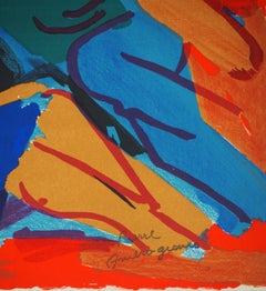 Provence : Détente à la campagne - Lithographie originale, signée