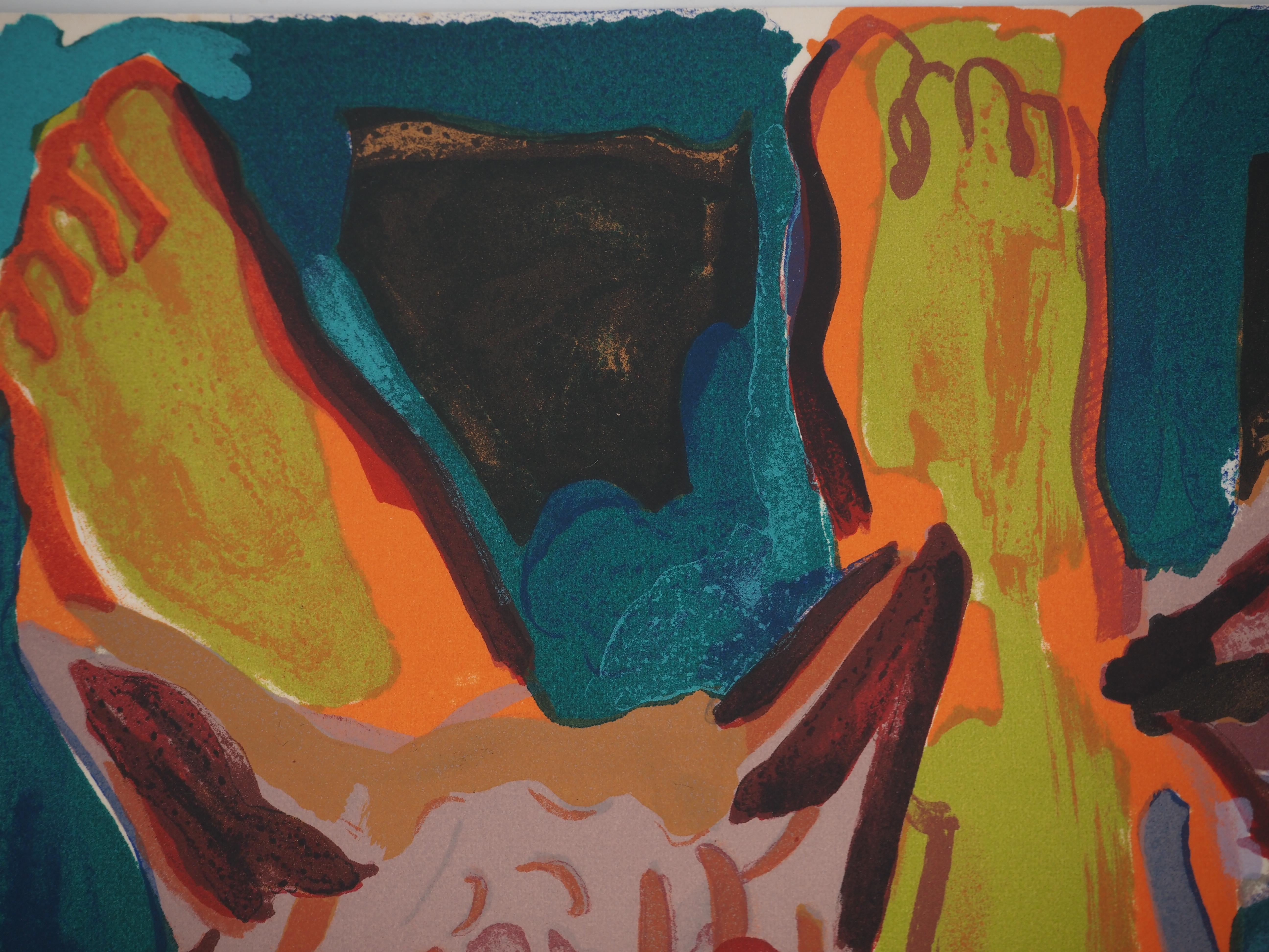 Wild Wolves - Original Lithograph, Stamp Signature For Sale 2