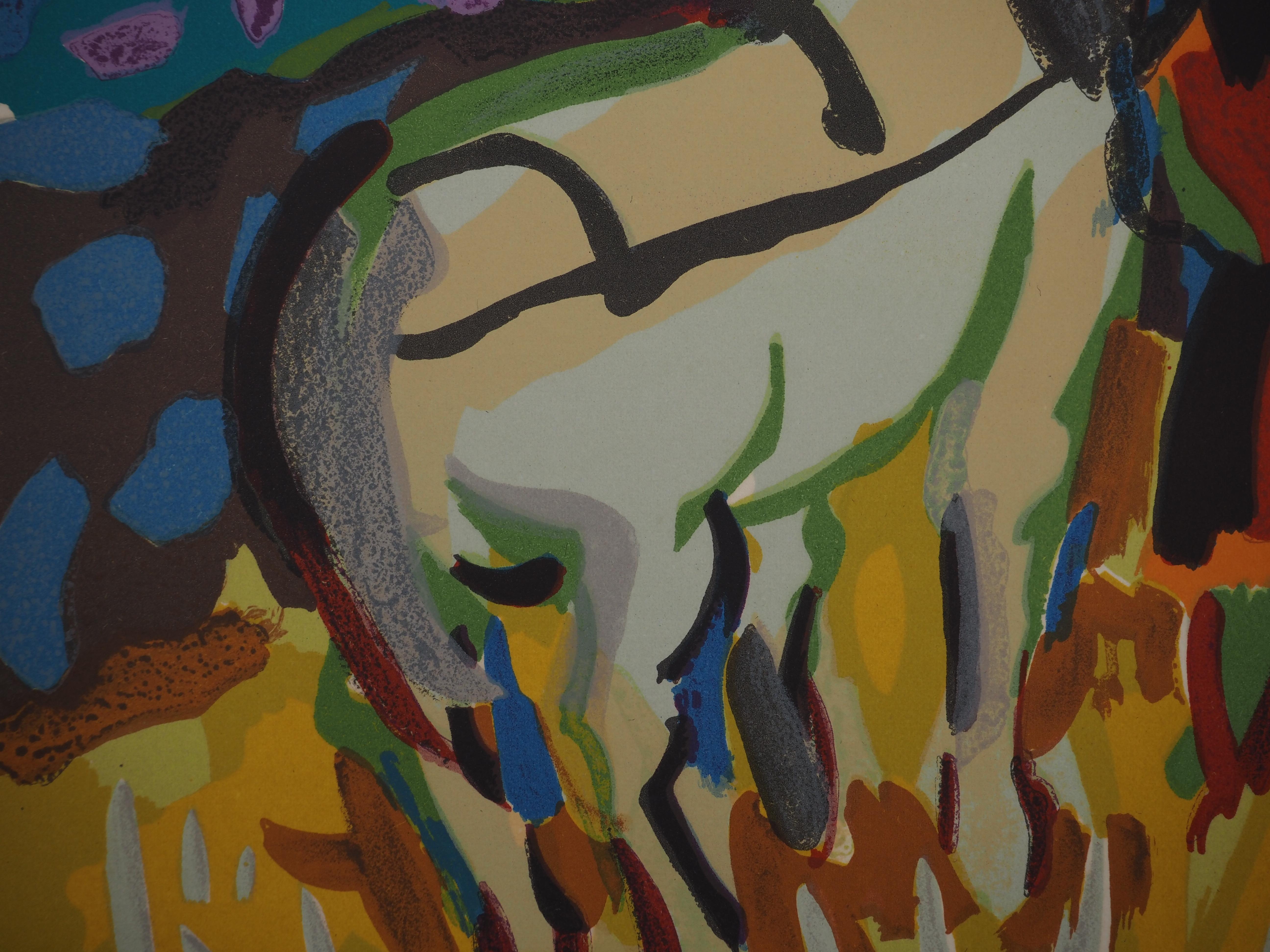 Pierre AMBROGIANI (1907-1985)
Caballo de tiro, 1974

Litografía original (Taller Gourdon)
Firmado con el sello del artista
Sobre vitela 38 x 28 cm (c. 14,9 x 11 pulg.)

Excelente estado
