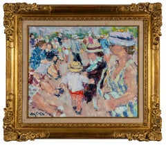 Personnages Dans un Parc