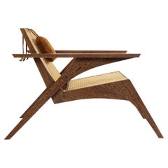 Pierre Armchair by Tiago Curioni in Sucupira Brazilian Hard Wood and Straw