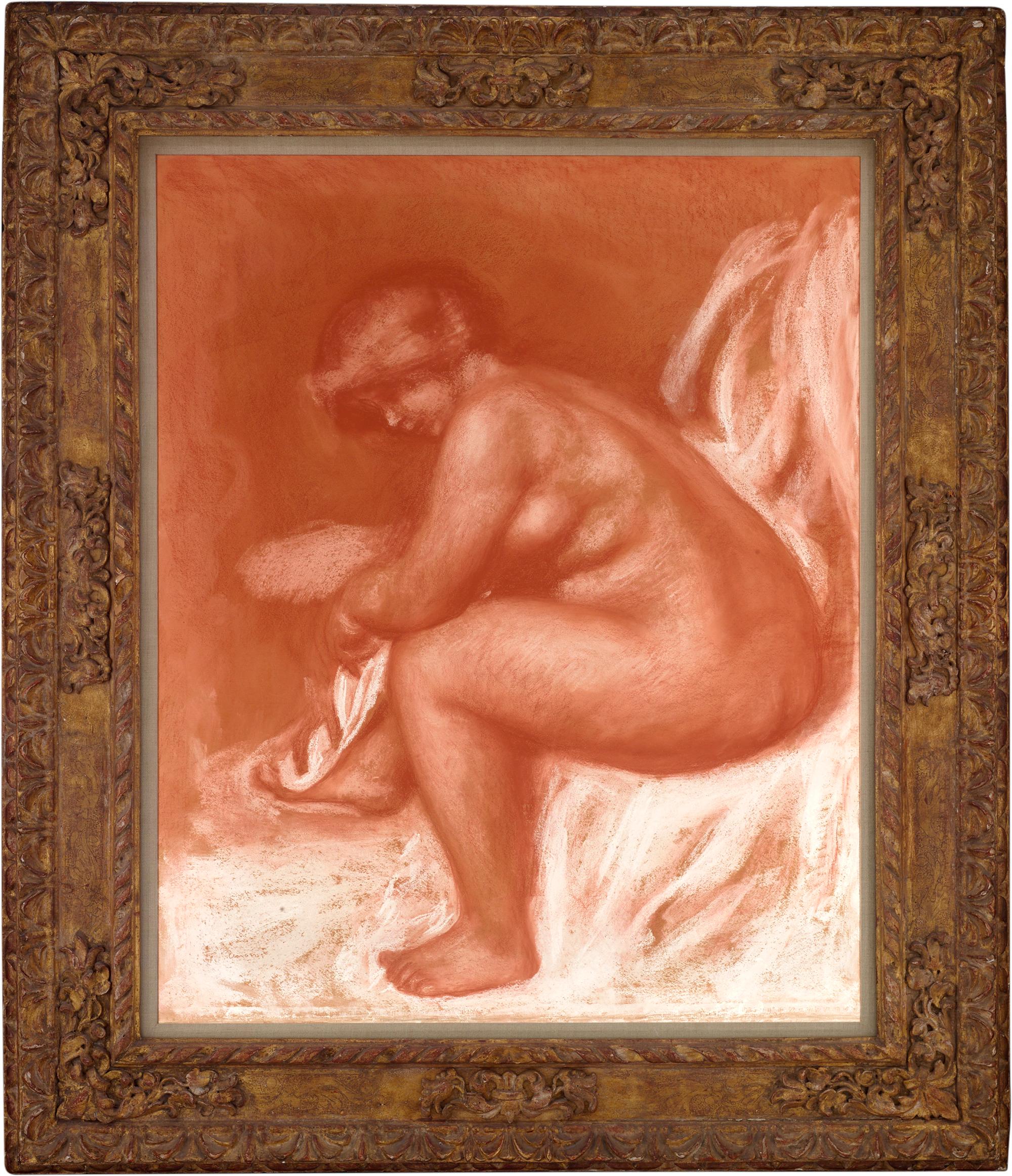 Après le bain (After the bath) - Painting de Pierre Auguste Renoir