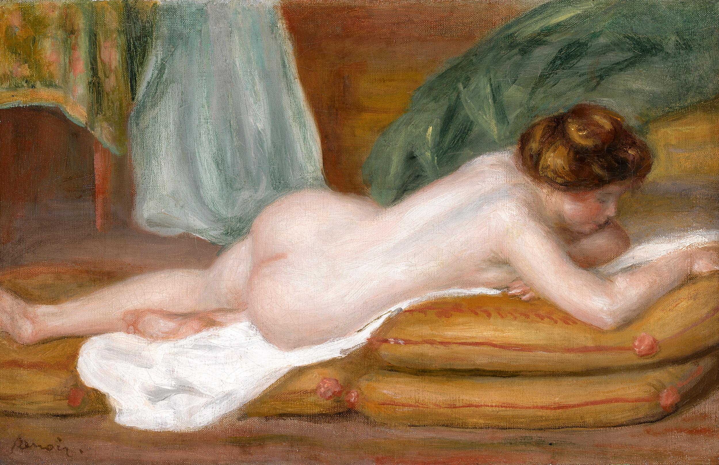 Pierre Auguste Renoir Figurative Painting - Le repos (Rest)