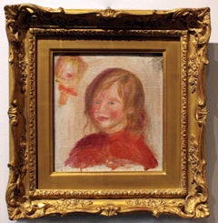 Pierre Auguste Renoir Boy Bust in Red – fragment, Oil on Canvas, Wildenstein