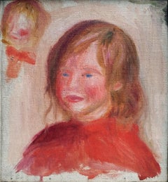 Pierre Auguste Renoir Boy Bust in Red – fragment, Oil on Canvas, Wildenstein