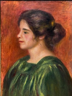 Pierre-Auguste Renoir "Buste de femme au corsage vert"