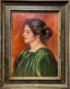 Pierre-Auguste Renoir  "Buste de femme au corsage vert" (Gabriel)