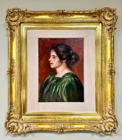 Pierre-Auguste Renoir  "Buste de femme au corsage vert" (Gabriel)