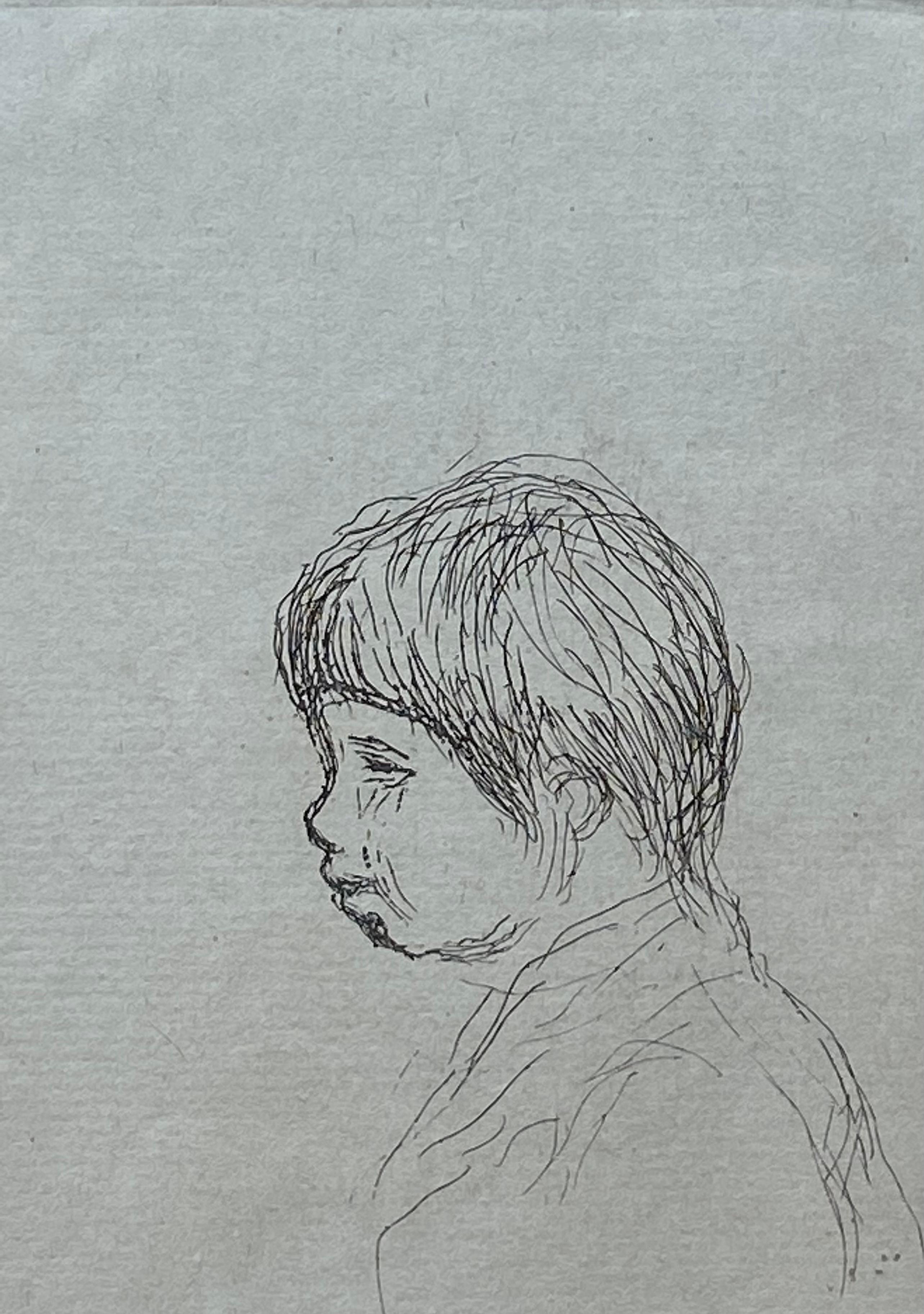  „Claude Renoir Fils de l'Artiste, de Profil (Impressionismus), Print, von Pierre Auguste Renoir