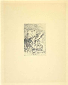 Le Chapeau épinglé - Etching by Pierre Auguste Renoir - Early 20th Century