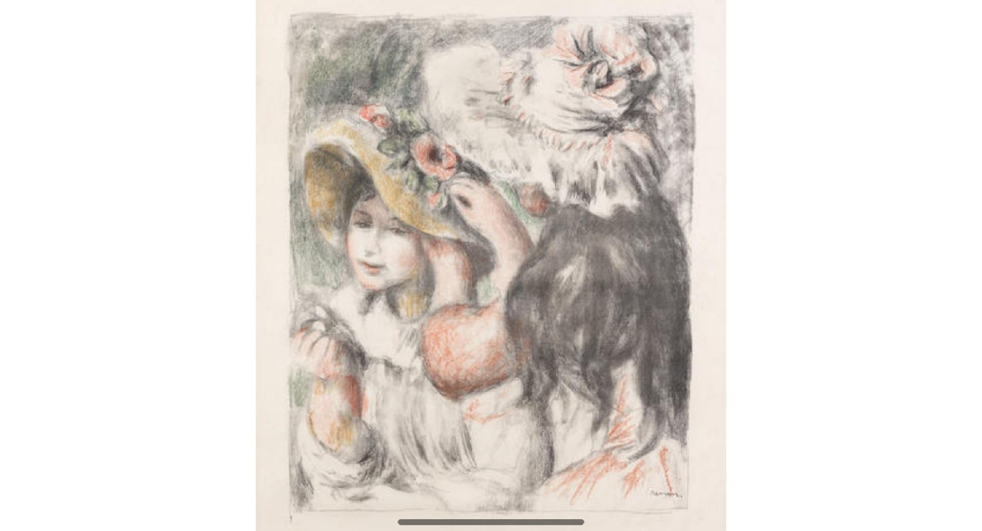 Pierre Auguste Renoir, 1841-1919  Le Chapeau Épinglé 1