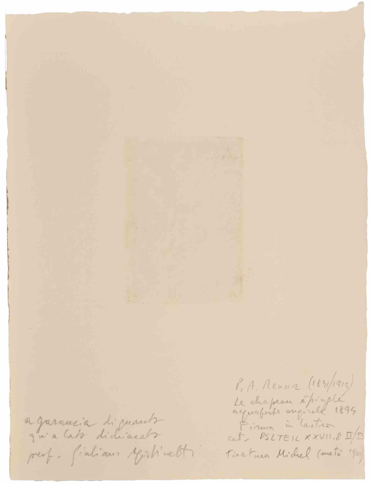 Le Chapeu Epinglé - Etching by Pierre Auguste Renoir - 1894 For Sale 2