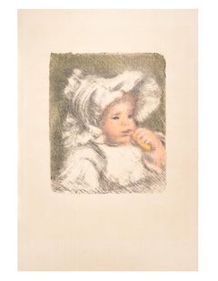 L'Enfant au Biscuit (Jean Renoir)  - Lithograph by Pierre Auguste Renoir - 1899
