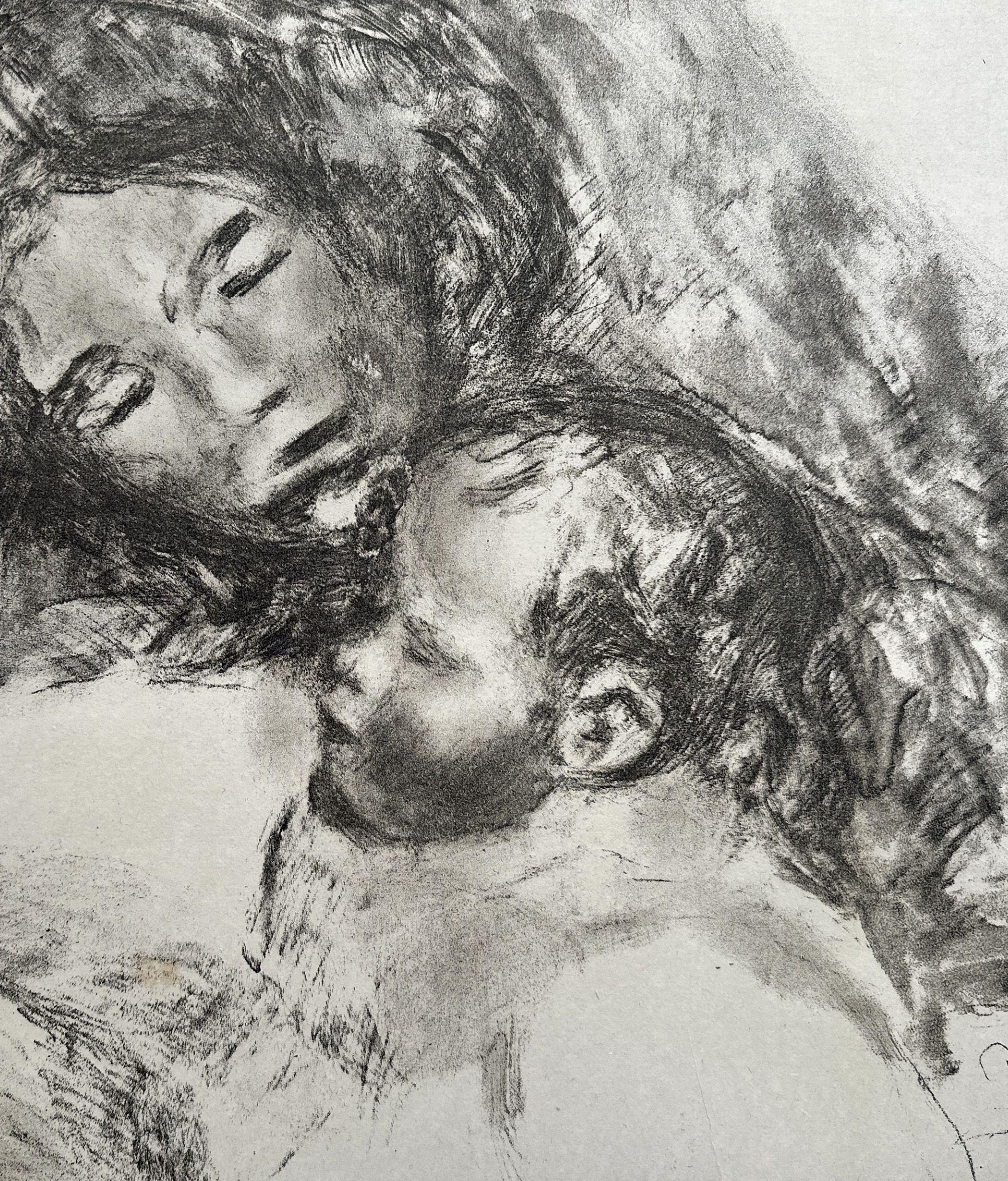 Maternity: Mutterschaft: Mutter und sein Kind – Originallithographie, signierter Teller – Delteil 50 im Angebot 2