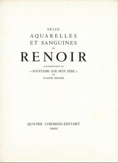 Pierre-Auguste Renoir (after) - "Nu" (Nude) Lithograph, 1885/1948