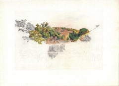 Pierre-Auguste Renoir (after) - "Paysage" (Landscape) Lithograph, 1882/1948