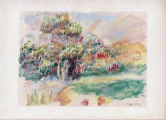 Pierre-Auguste Renoir (after) - "Paysage" (Landscape) Lithograph, 1900/1948