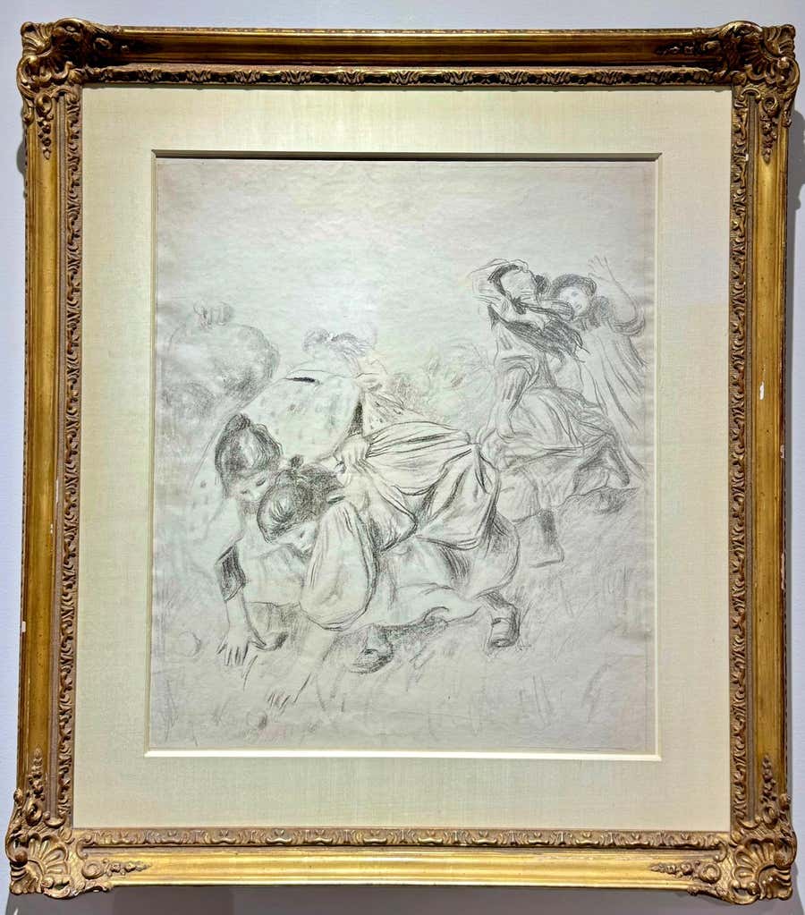 PIERRE-AUGUSTE RENOIR "Enfants jouant à la balle"