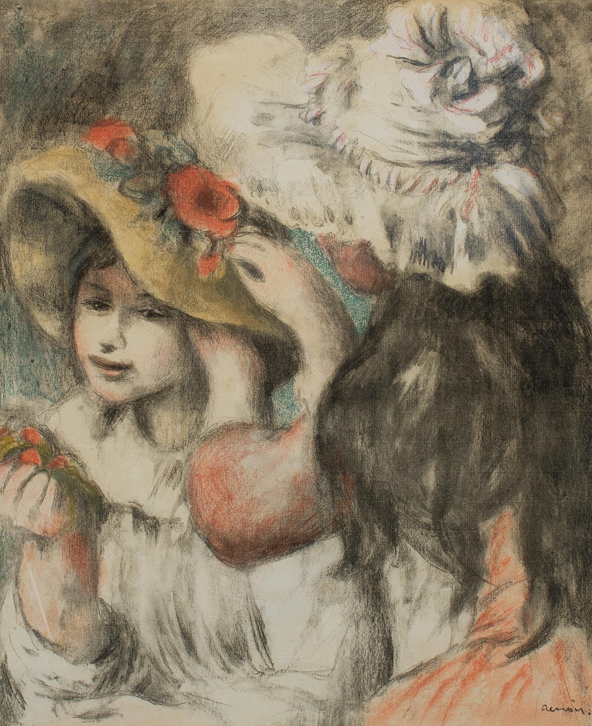 Pierre-Auguste Renoir - Le Chapeau Épinglé (2e planche). - Print de Pierre Auguste Renoir
