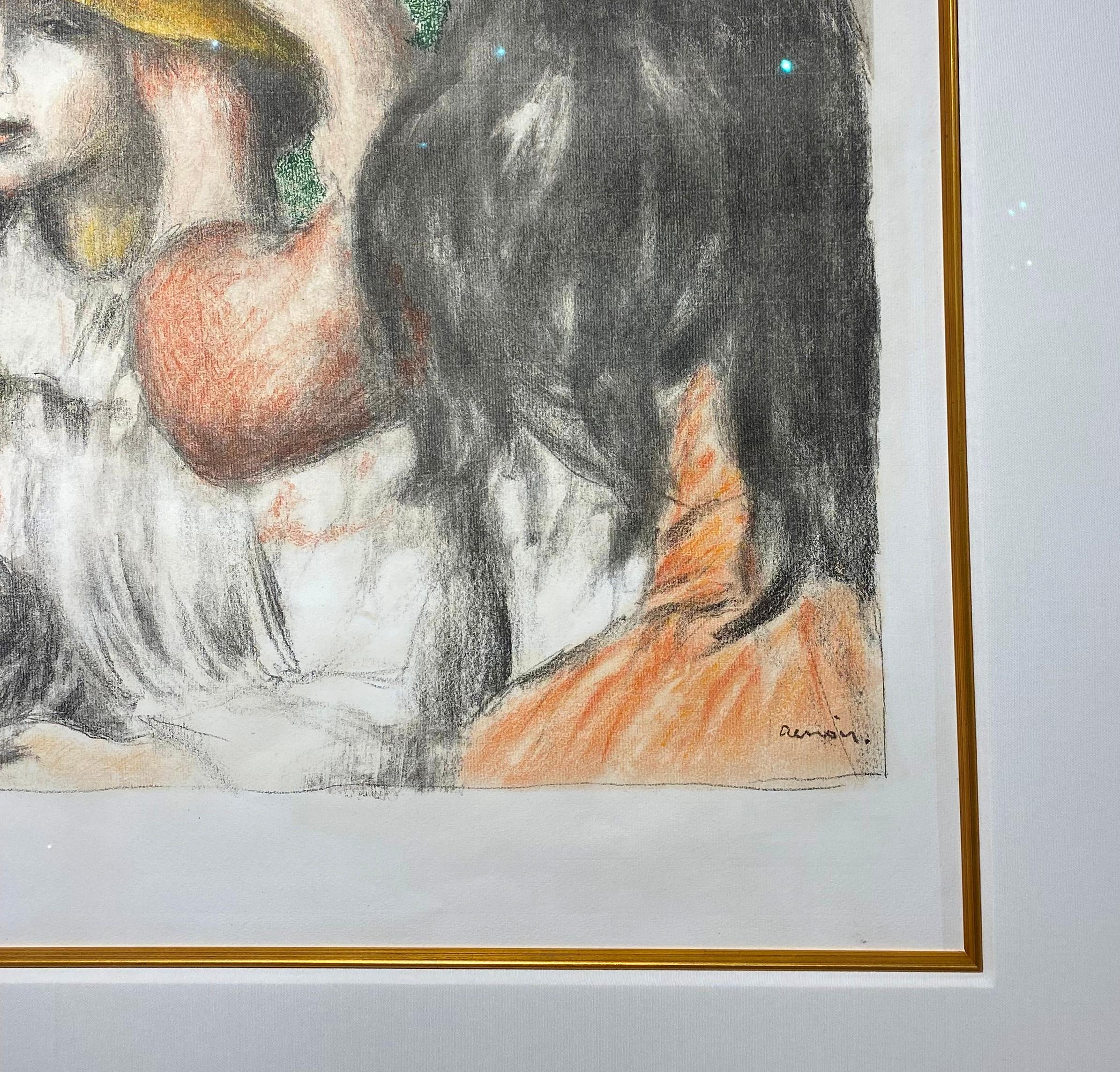 Pierre-Auguste Renoir - Le Chapeau Épinglé (2e planche). - Impressionnisme Print par Pierre Auguste Renoir