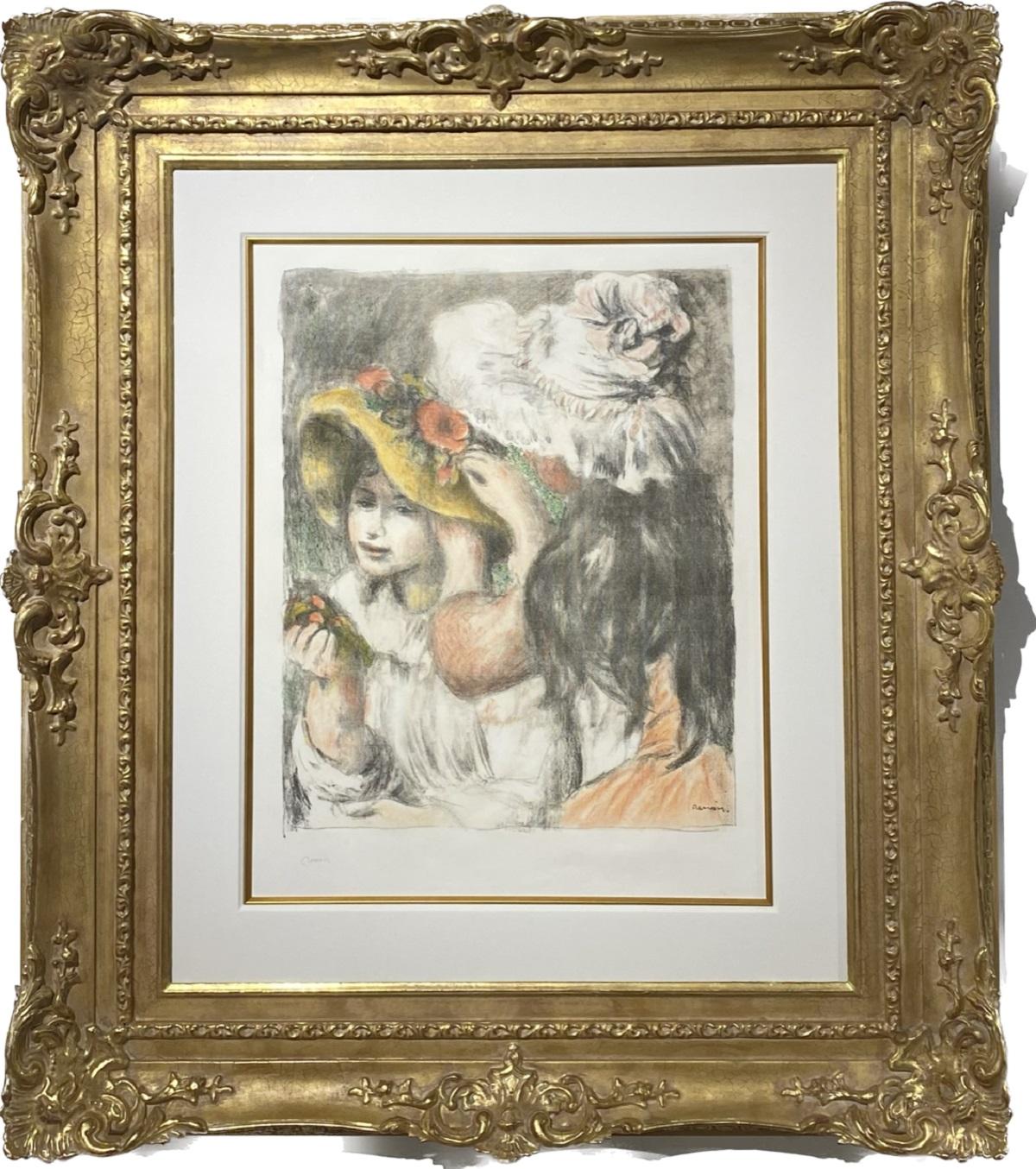 Pierre Auguste Renoir - Pierre-Auguste Renoir - Le Chapeau Épinglé (2e  planche). For Sale at 1stDibs