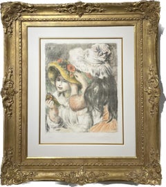 Vintage Pierre-Auguste Renoir - Le Chapeau Épinglé (2e planche).