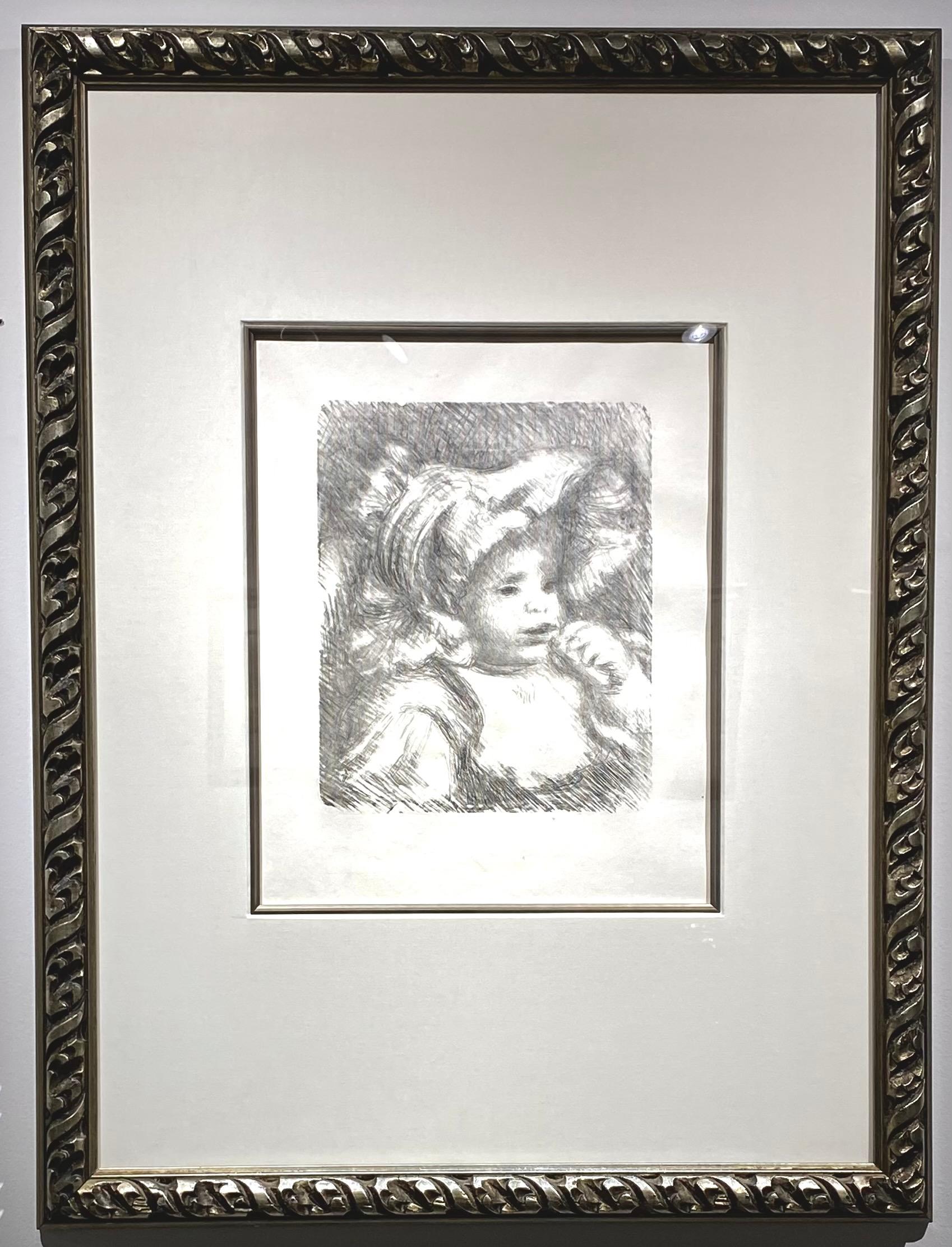 Pierre Auguste Renoir, 1841-1919                                  
"L'Enfant au Biscuit" (Jean Renoir)
1898-1899
Lithograph on Ingres d'Arches paper                                          

A rare proof, printed in black prior to the edition of