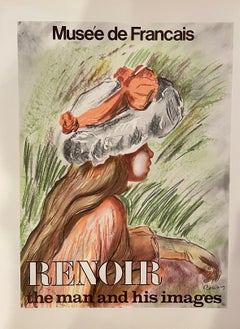 Poster della mostra "Renoir: l'uomo e le sue immagini" (riproduzione) per il Museo di Parigi