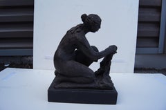 Pierre Auguste Renoir and Richard Guino, La Petite Laveuse , Bronze, 1916