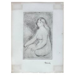 Pierre-Auguste Renoir Aquatinta auf Arches-Papier mit dem Titel "Femme Nue" mit C.O.A.