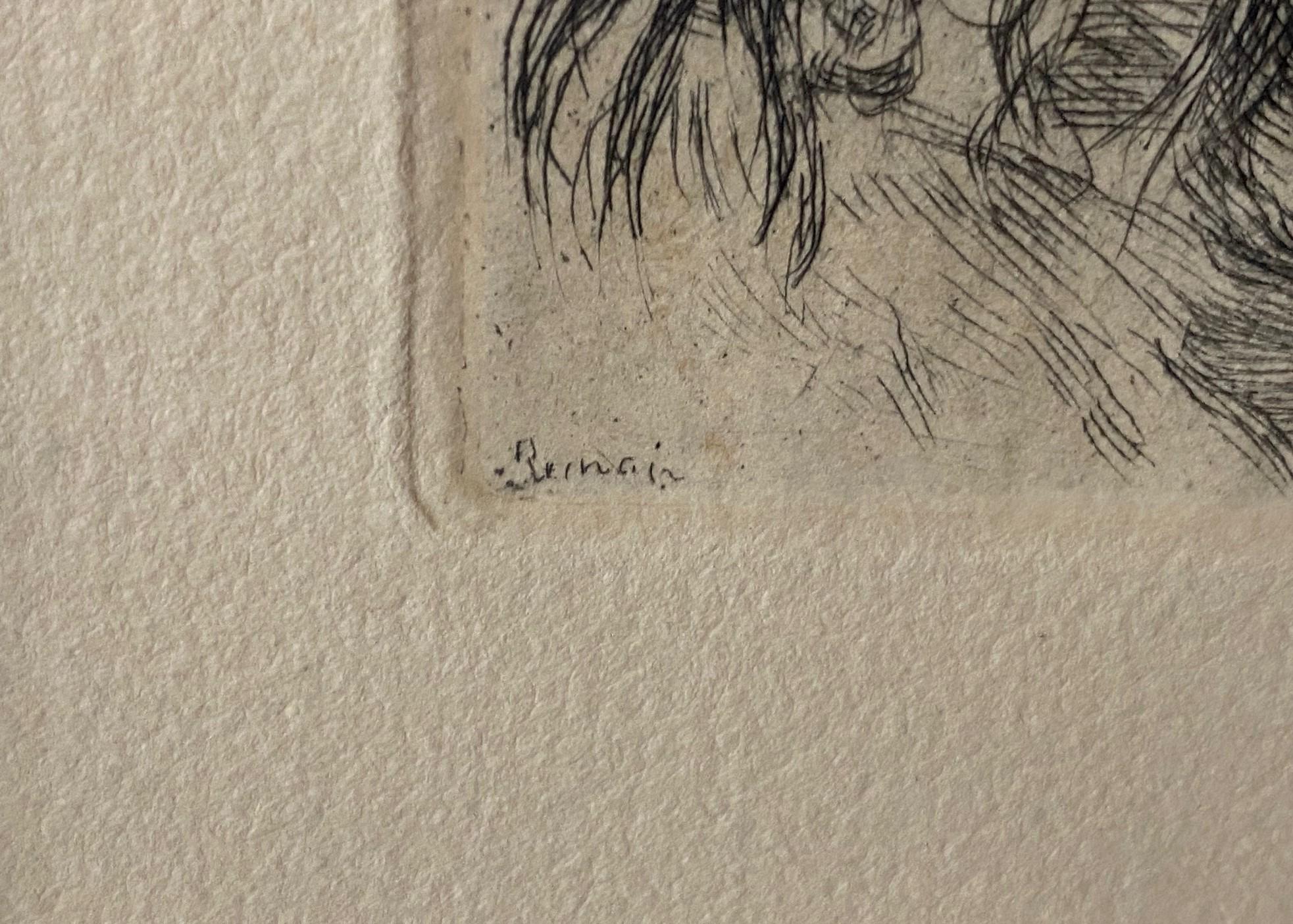 Pierre-Auguste Renoir Etching Le Chapeau Epingle (The Hat Pin or Pinning) For Sale 6