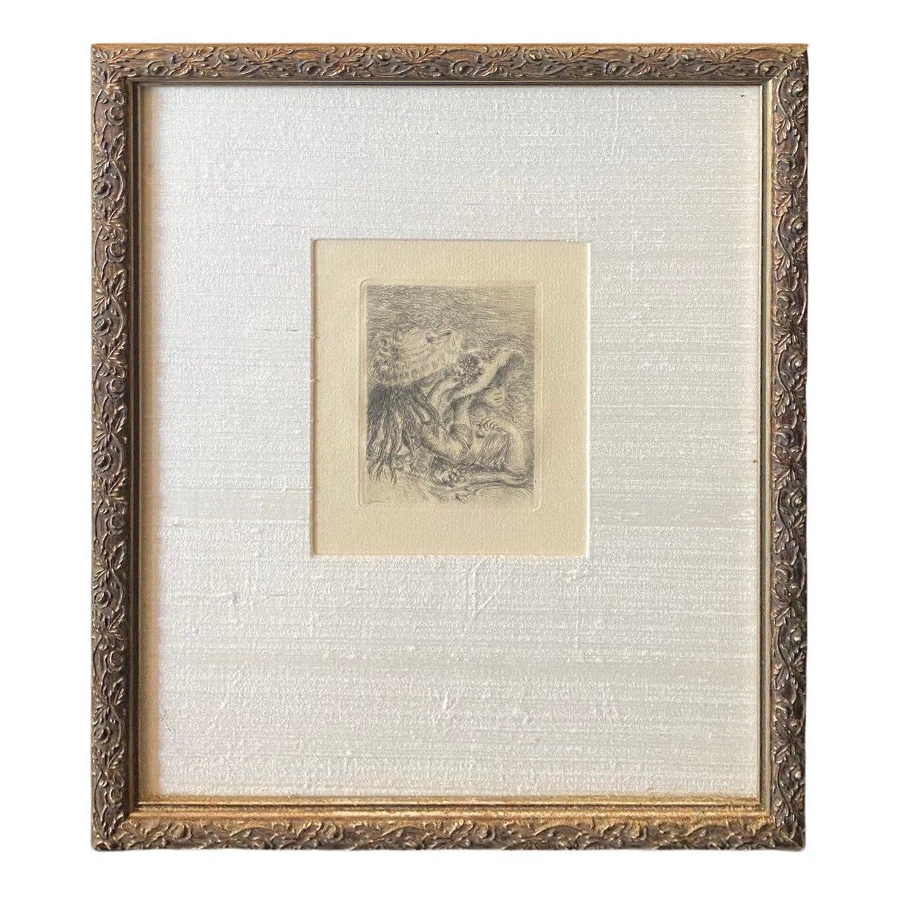 Pierre-Auguste Renoir Etching Le Chapeau Epingle (The Hat Pin or Pinning)