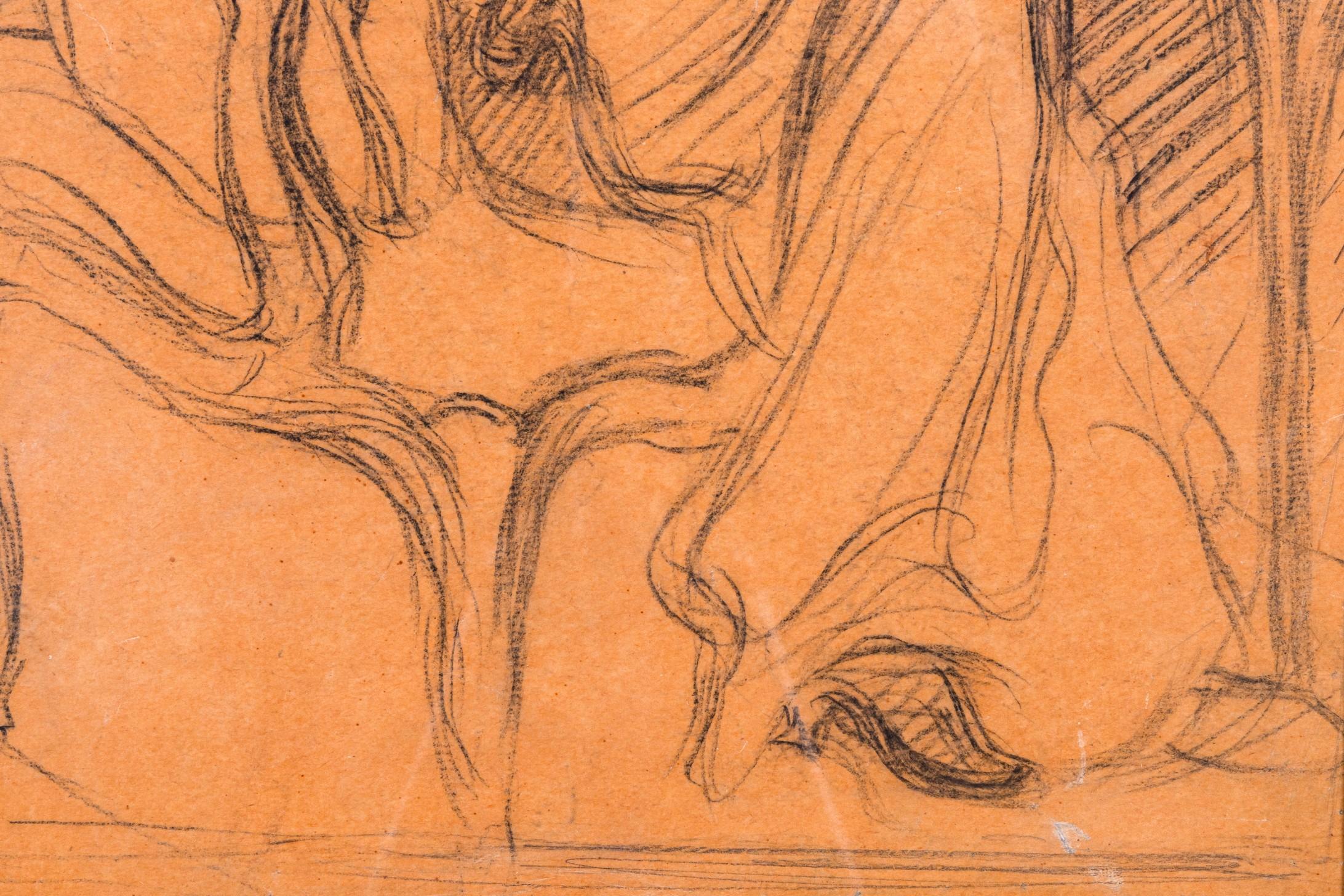 Pierre-Auguste Renoir Madame de Galéa Signed Original Sketch Graphite on Paper For Sale 1