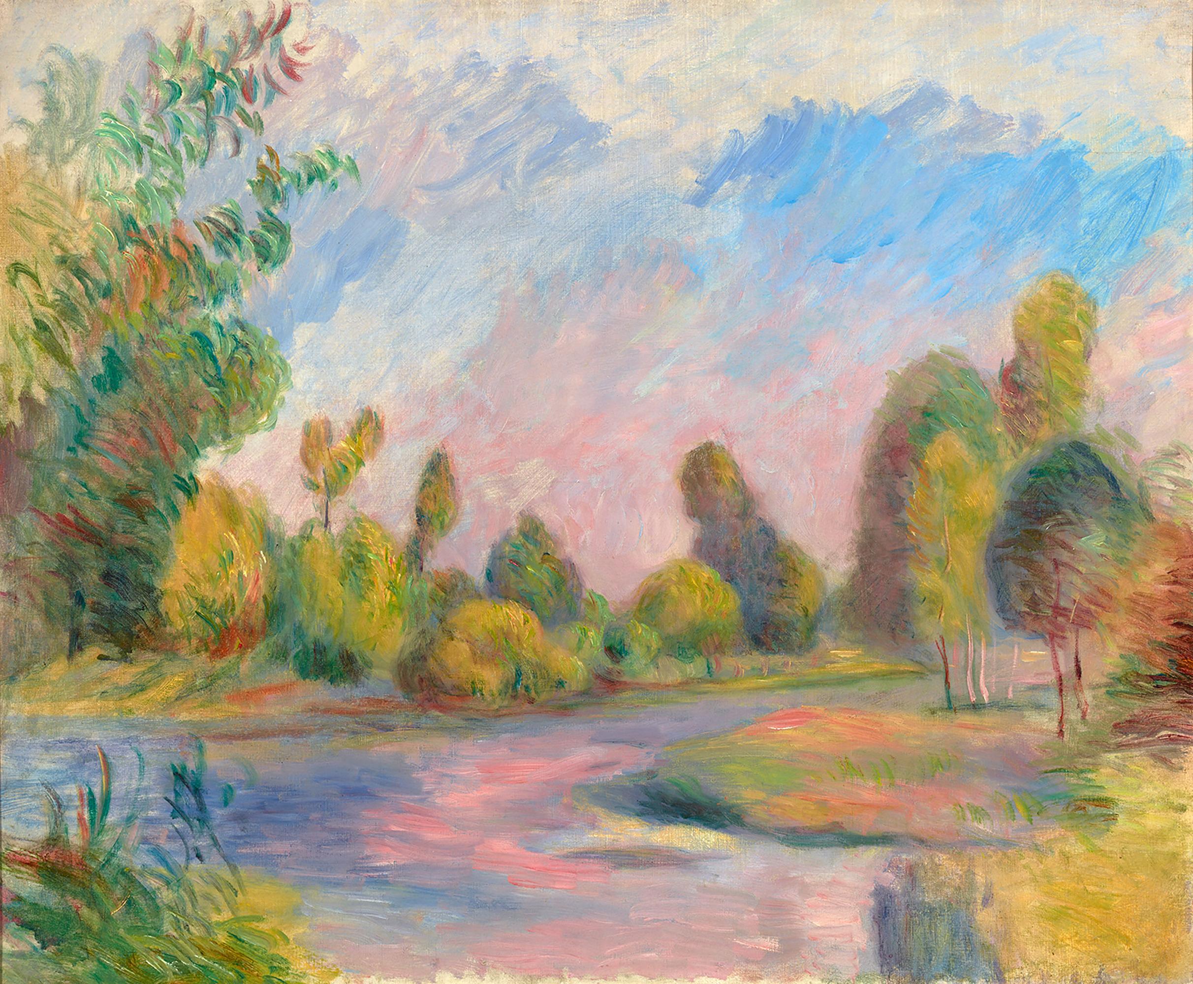 Pierre-Auguste Renoir
1841-1919  French

Au bord de la rivière
(Along the River)

Oil on canvas

"Renoir may be the only great painter who has never painted a sad picture."
- Octave Mirbeau, journalist and art critic

Perhaps more than any other