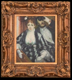 Impressionism Oil Painting LA LOGE After Pierre-Auguste Renoir