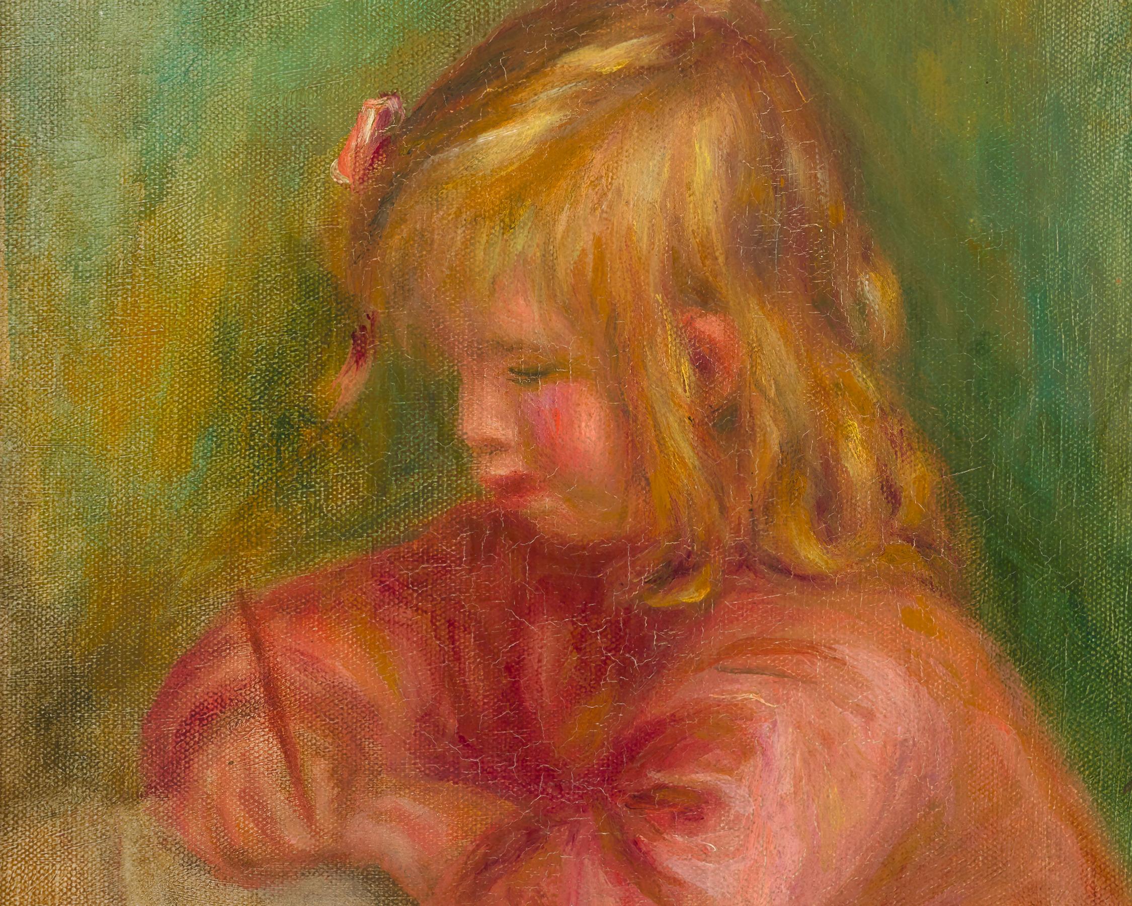 Portrait De Coco Et Fleurs By Pierre-Auguste Renoir For Sale 2