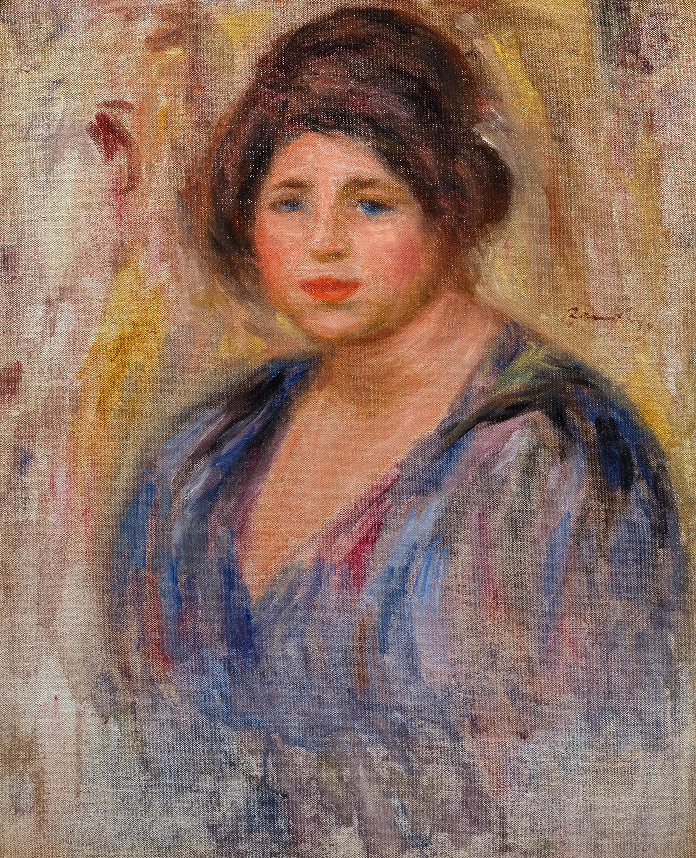 Portrait de femme (Gabrielle Renard) - Painting de Pierre-Auguste Renoir