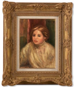 Tête de Femme Blonde	by Pierre-Auguste Renoir - Portrait painting