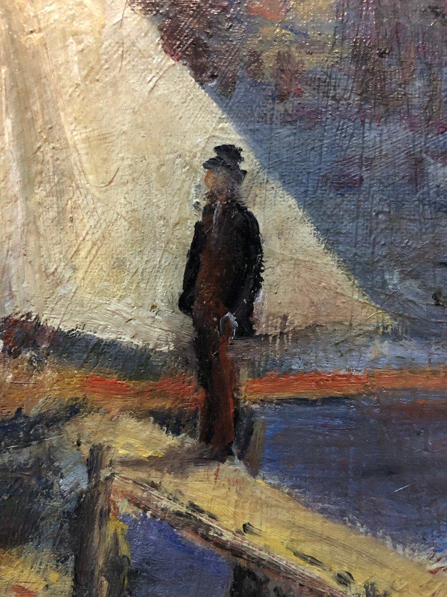 renoir in barca sulla senna