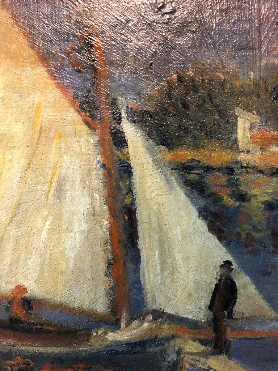 La Senna ad Argenteuil, dipinto ad olio da Pierre-Auguste Renoir, impressionista 1