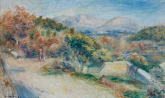 Vue prise des Collettes, Cagnes by Pierre-Auguste Renoir - Landscape painting