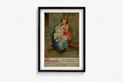 1955 exhibition poster features Mère donnant le sein by Pierre-Auguste Renoir