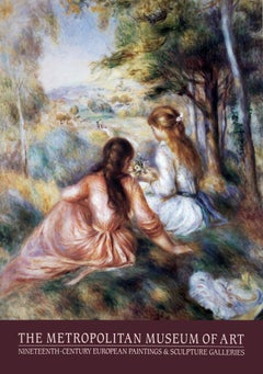 Vintage 1981 After Pierre-Auguste Renoir 'The Meadow' Impressionism Multicolor USA 