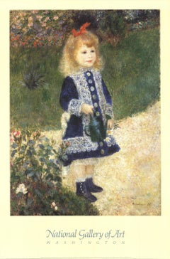 Vintage 1995 Pierre-Auguste Renoir 'A Girl with a Watering Can' 